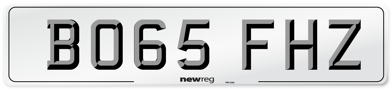 BO65 FHZ Number Plate from New Reg